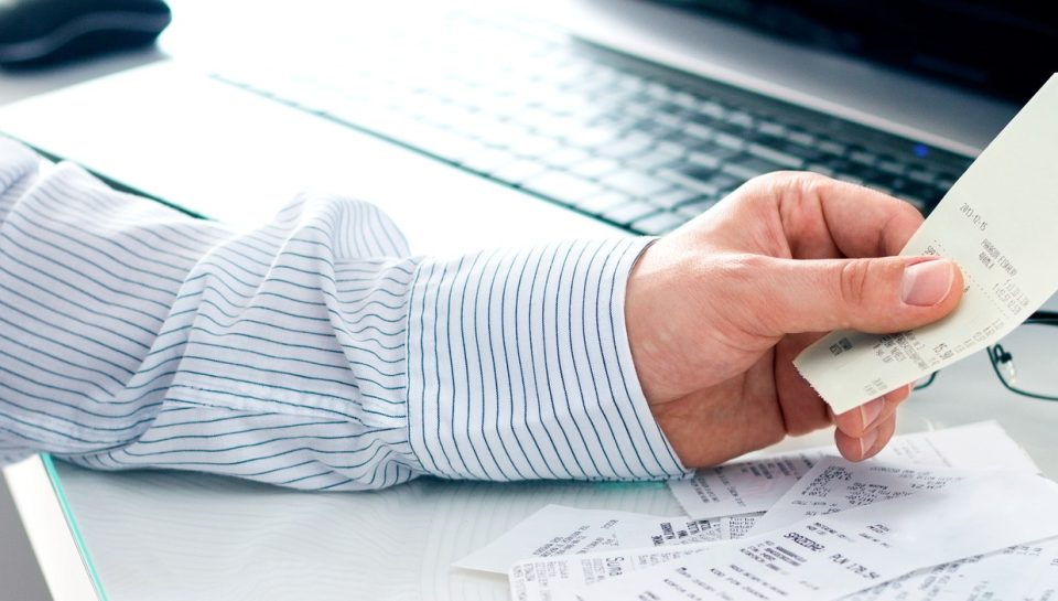 Businessman counting bills. Work in office Businessman counting bills. Work in office