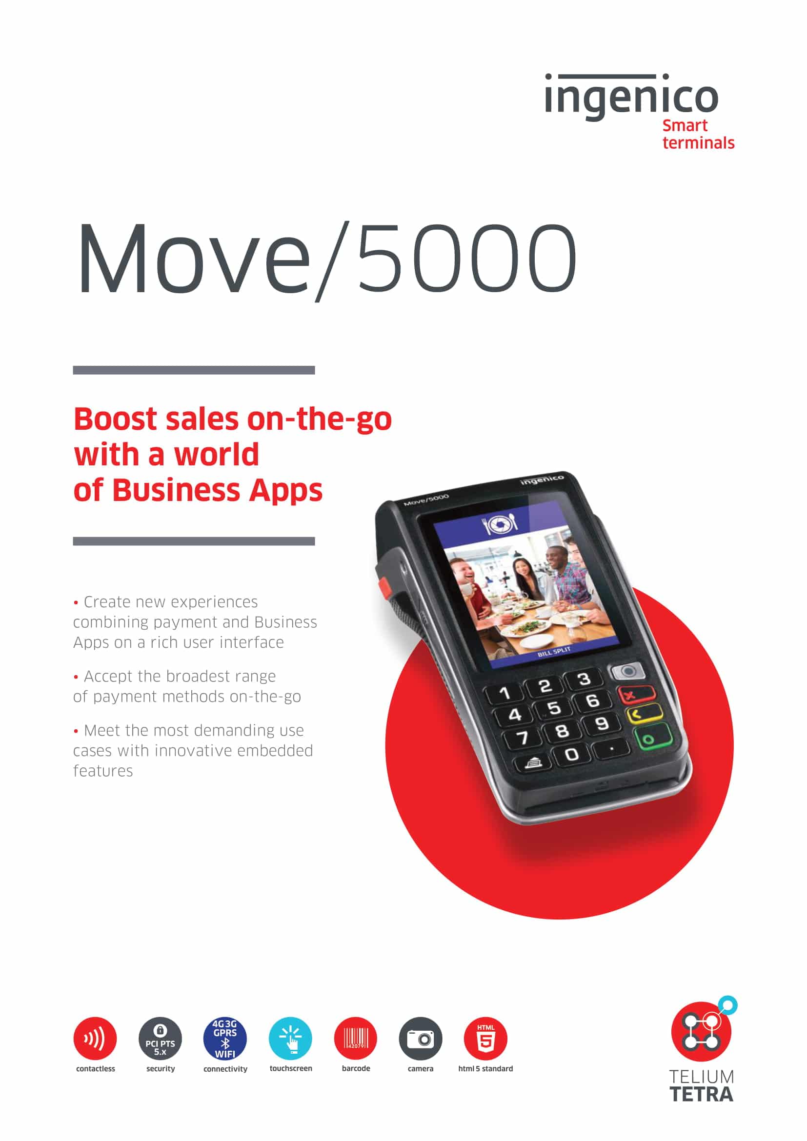 Worldline Move 5000 ONE Betalterminal – 249 kr /mån
