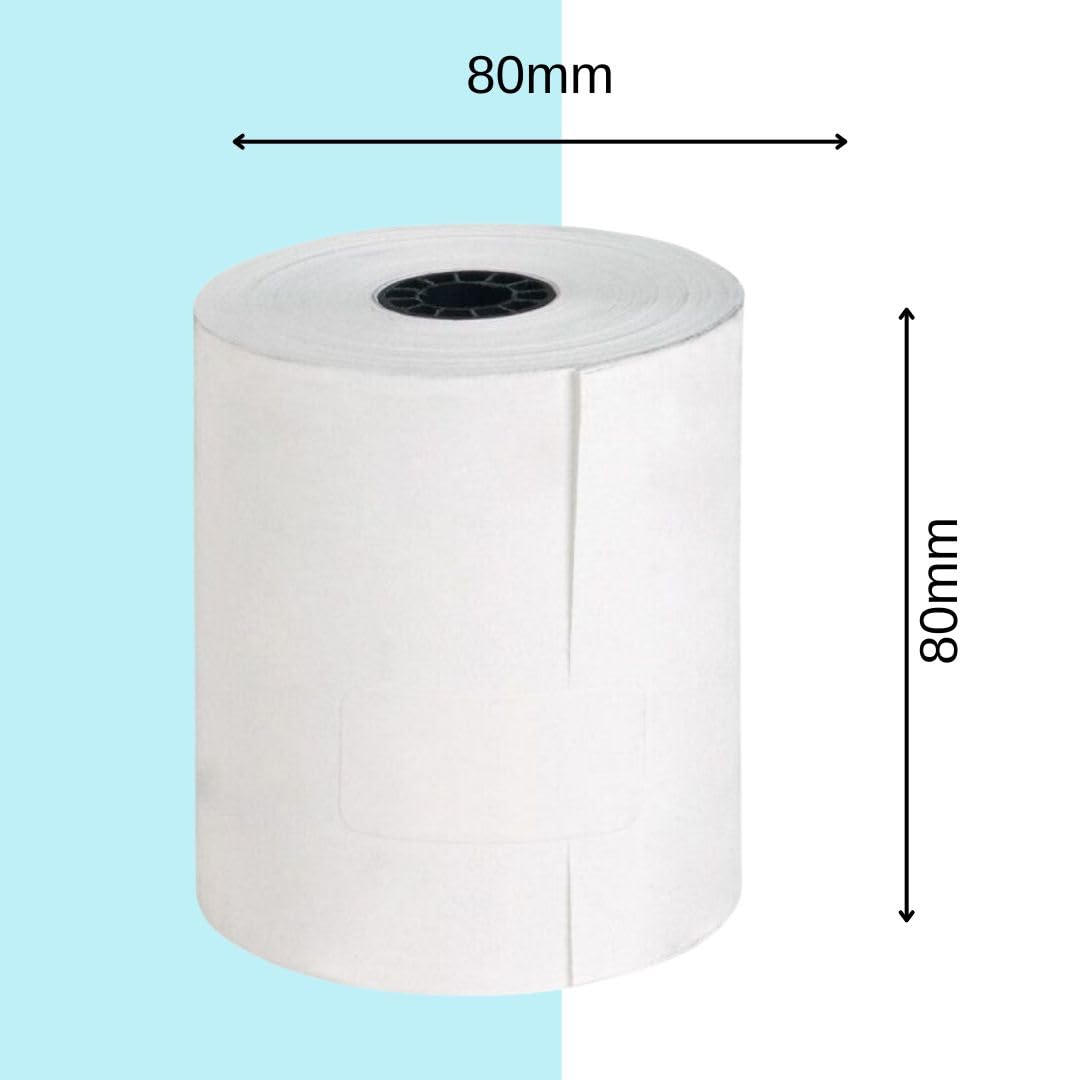 Till Rolls 80mm x 80mm Thermal POS Rolls – Suitable for EPOS Systems